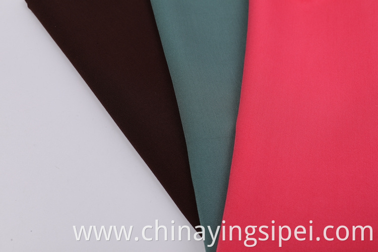 Eco-friendly woven 145gsm examples of dyed rayon twill fabric price for sale